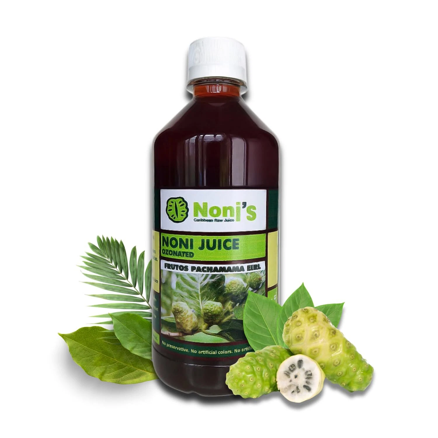 Noni Juice Organic 100% Pure – Cold Pressed & Ozonated 1 Bottle 16oz