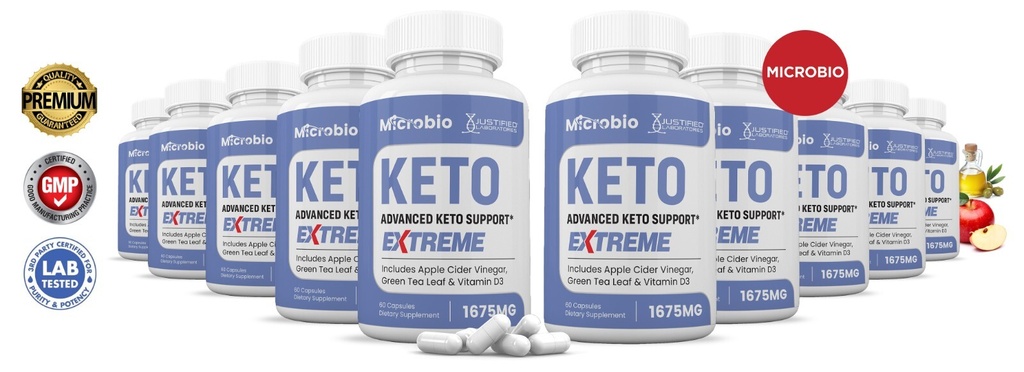 Microbio Keto ACV Extreme Pills 1675MG Stronger Thn Gummy Keto Support 10Pk