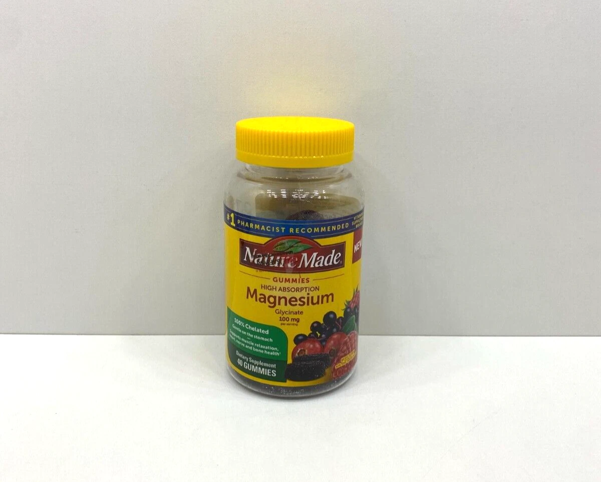 NEW Nature Made High Absorption Magnesium Glycinate 100 MG Gummies SEALED 02/27