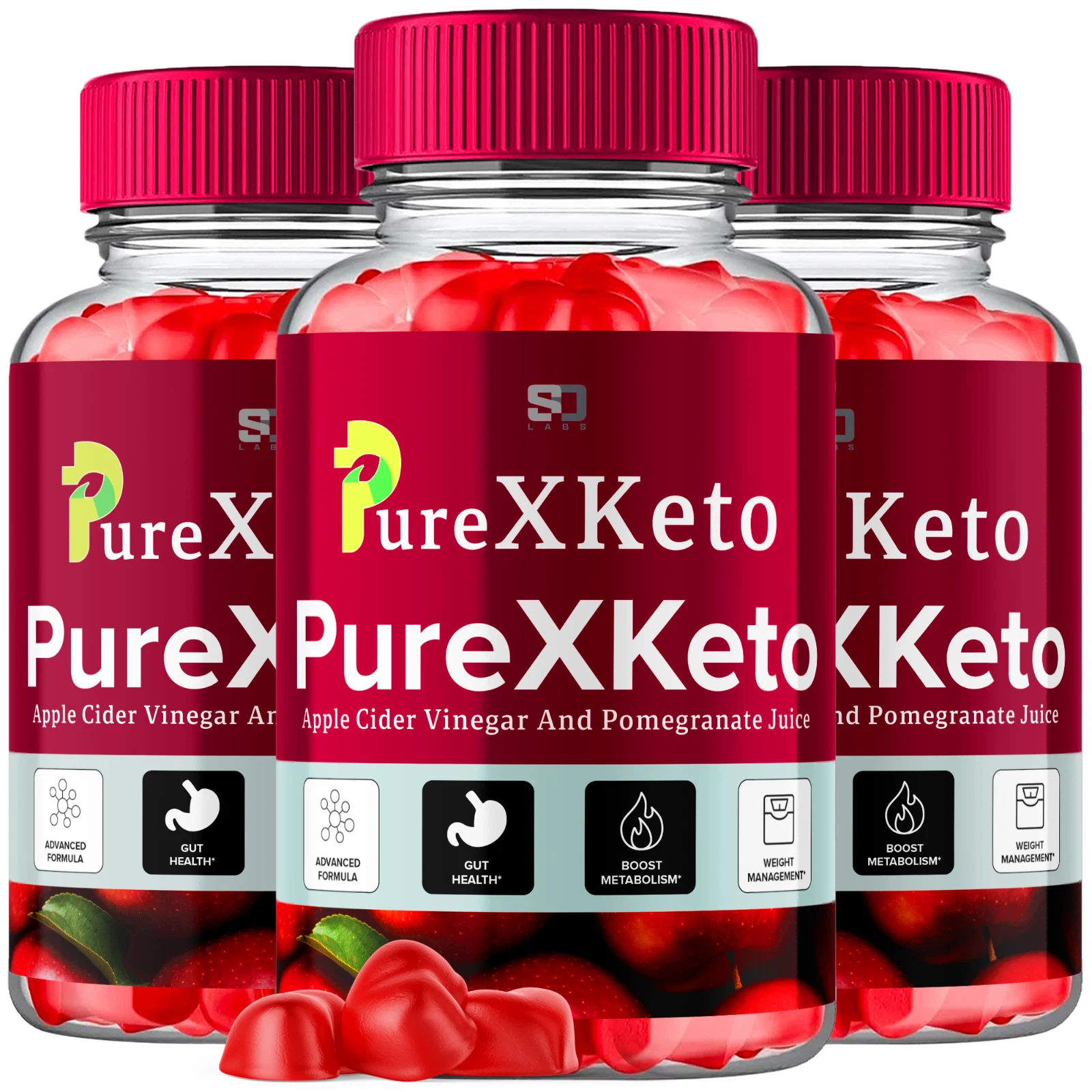 Pure X Keto Gummies Advanced Formula Weight Management & Metabolism (3 Pack)