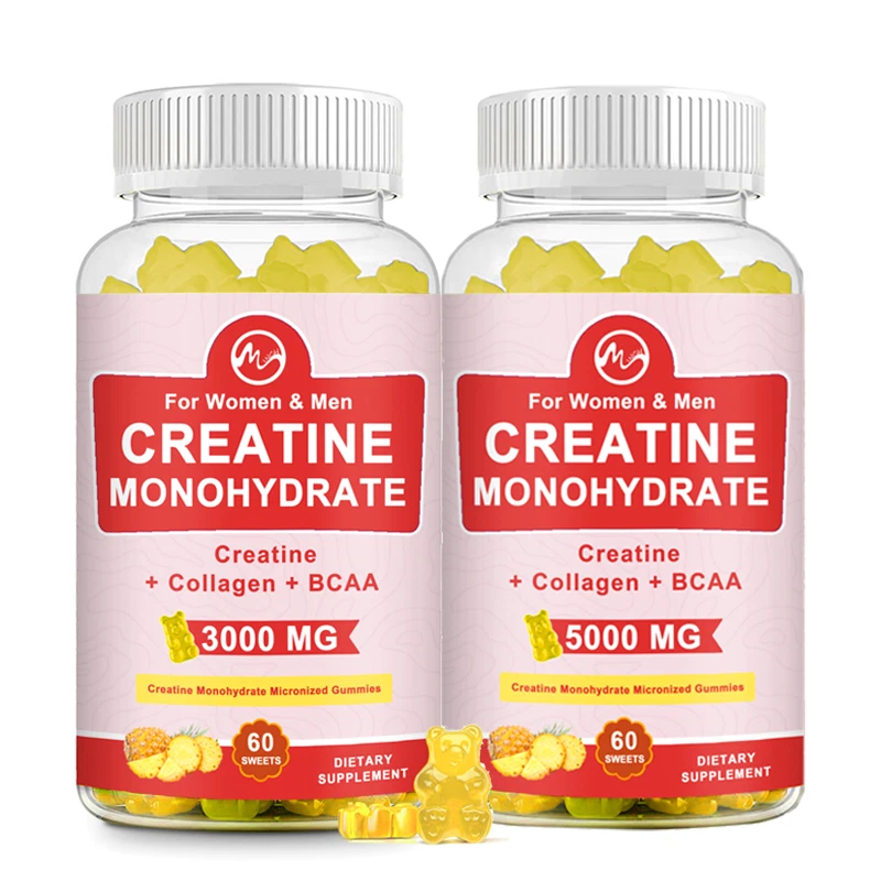 Creatine Monohydrate Gummies Muscle Gain Improve Performance and Strength