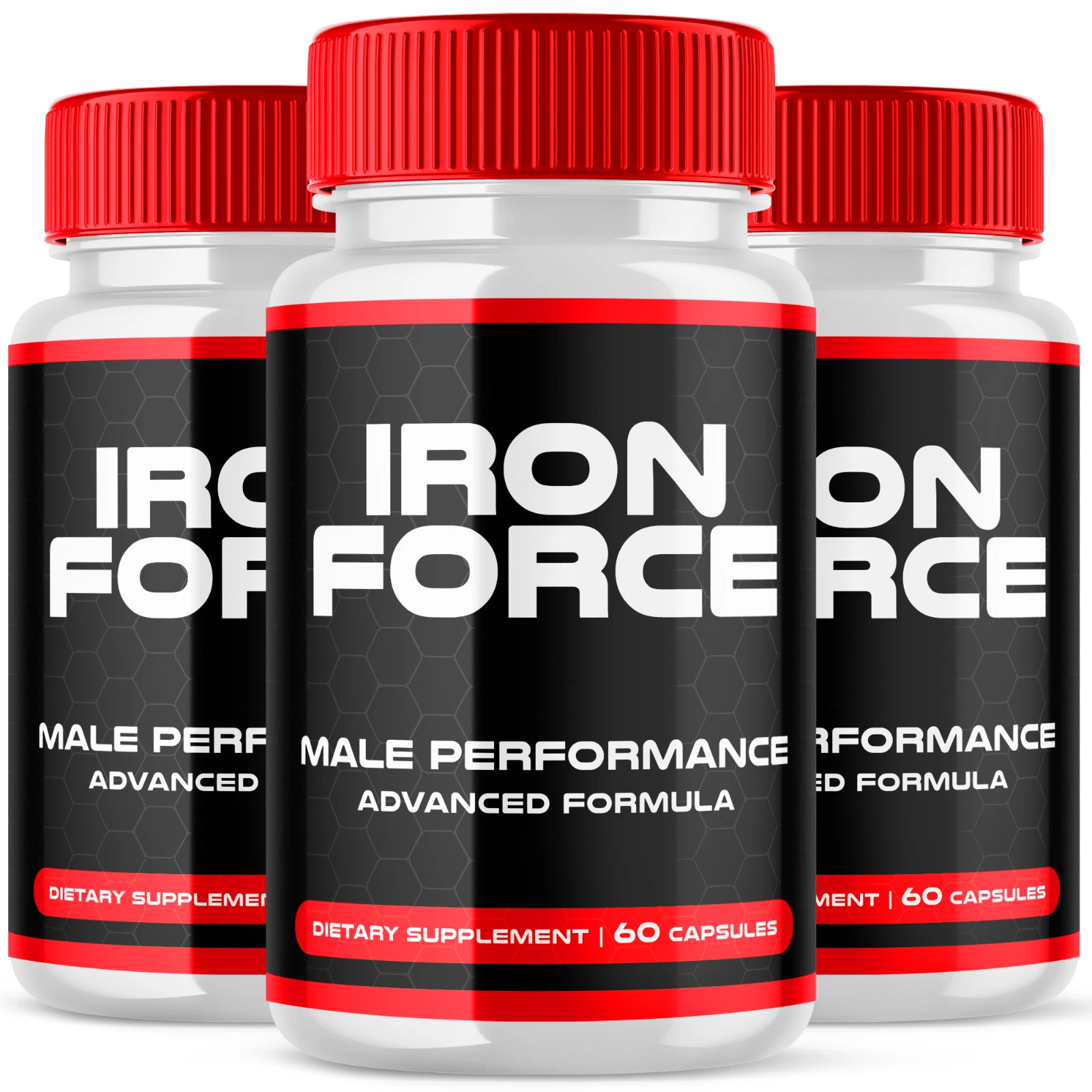 Iron Force Advanced Supplement for Men with Natural Ingredients 180 Capsules