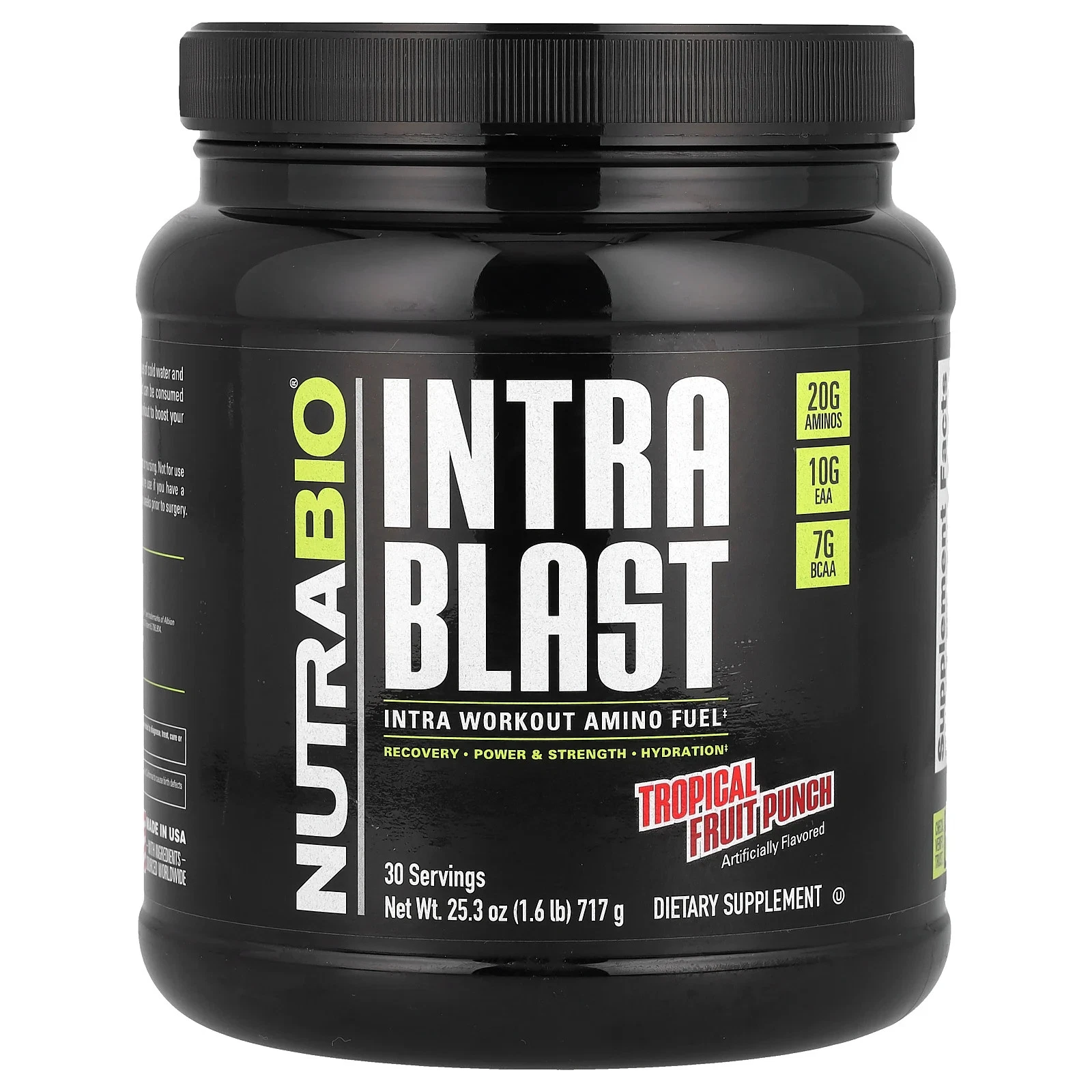 Intra Blast, Intra Workout Amino Fuel, Tropical Fruit Punch, 1.6 lb (717 g)