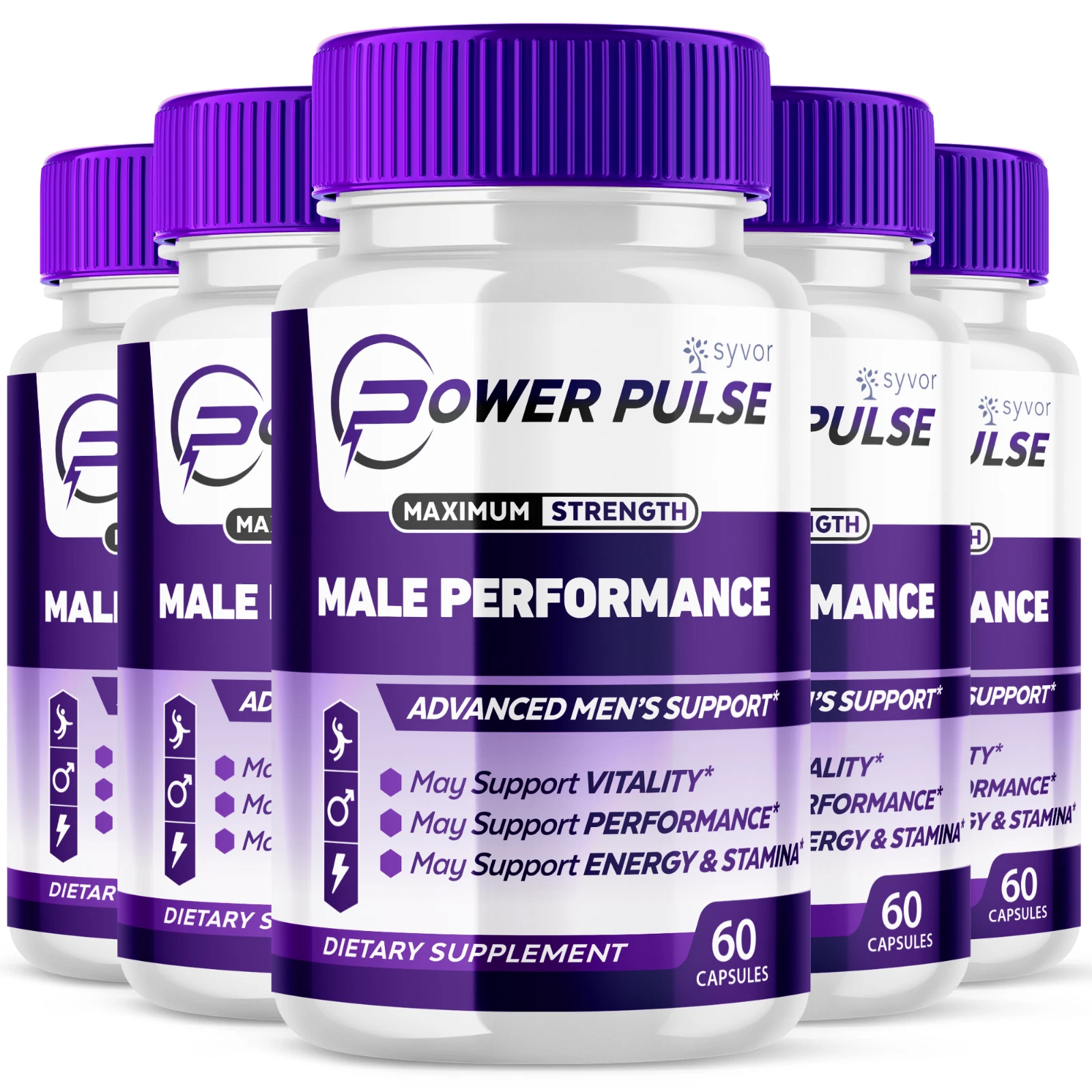 Power Pulse Advanced Supplement for Men with Natural Ingredients 300 Capsules