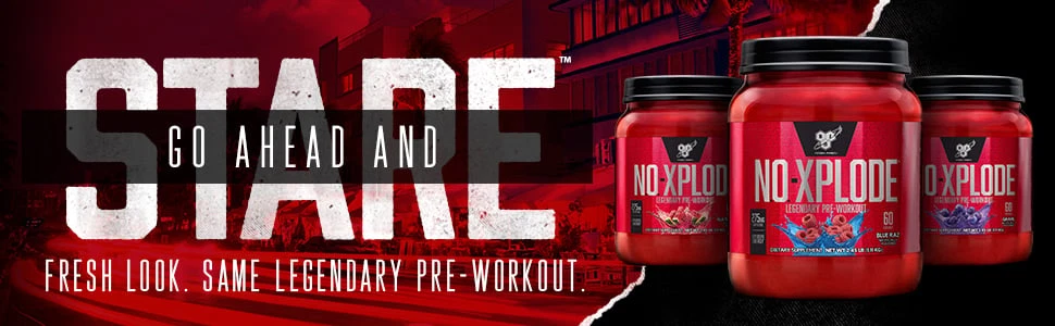 BSN NO XPLODE Legendary Pre-Workout 30 Serving 275mg Caffeine Explosive Energy
