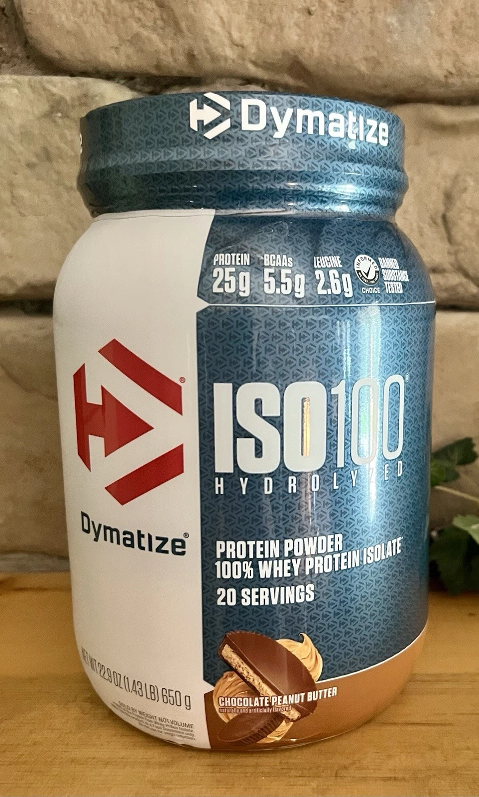 ISO100® Hydrolyzed, 100% Whey Protein Isolate, Chocolate Peanut Butter, 1.43 lb