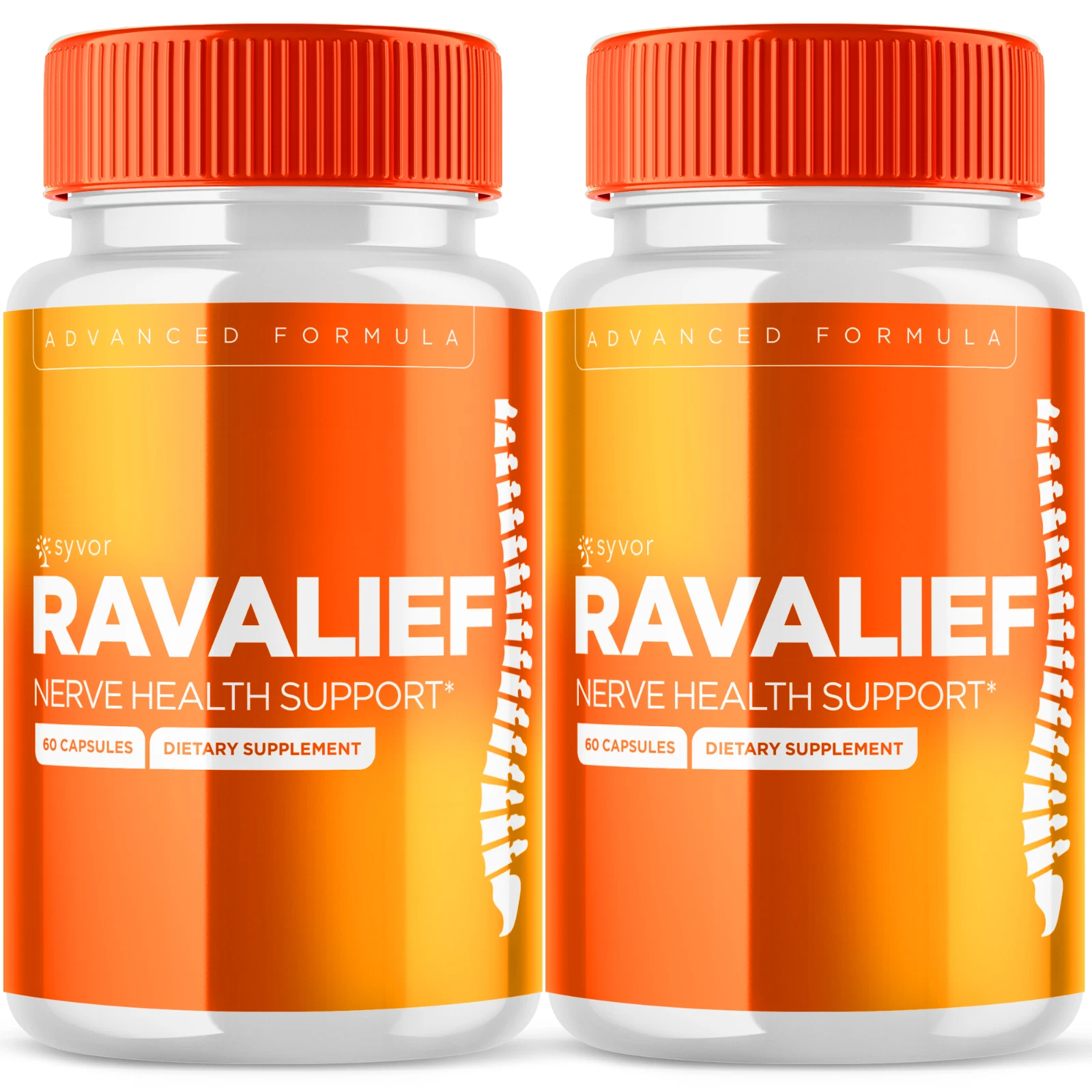 Ravalief Advanced Nerve Health Support Pills Natural Vitamin Supplement 120 Caps