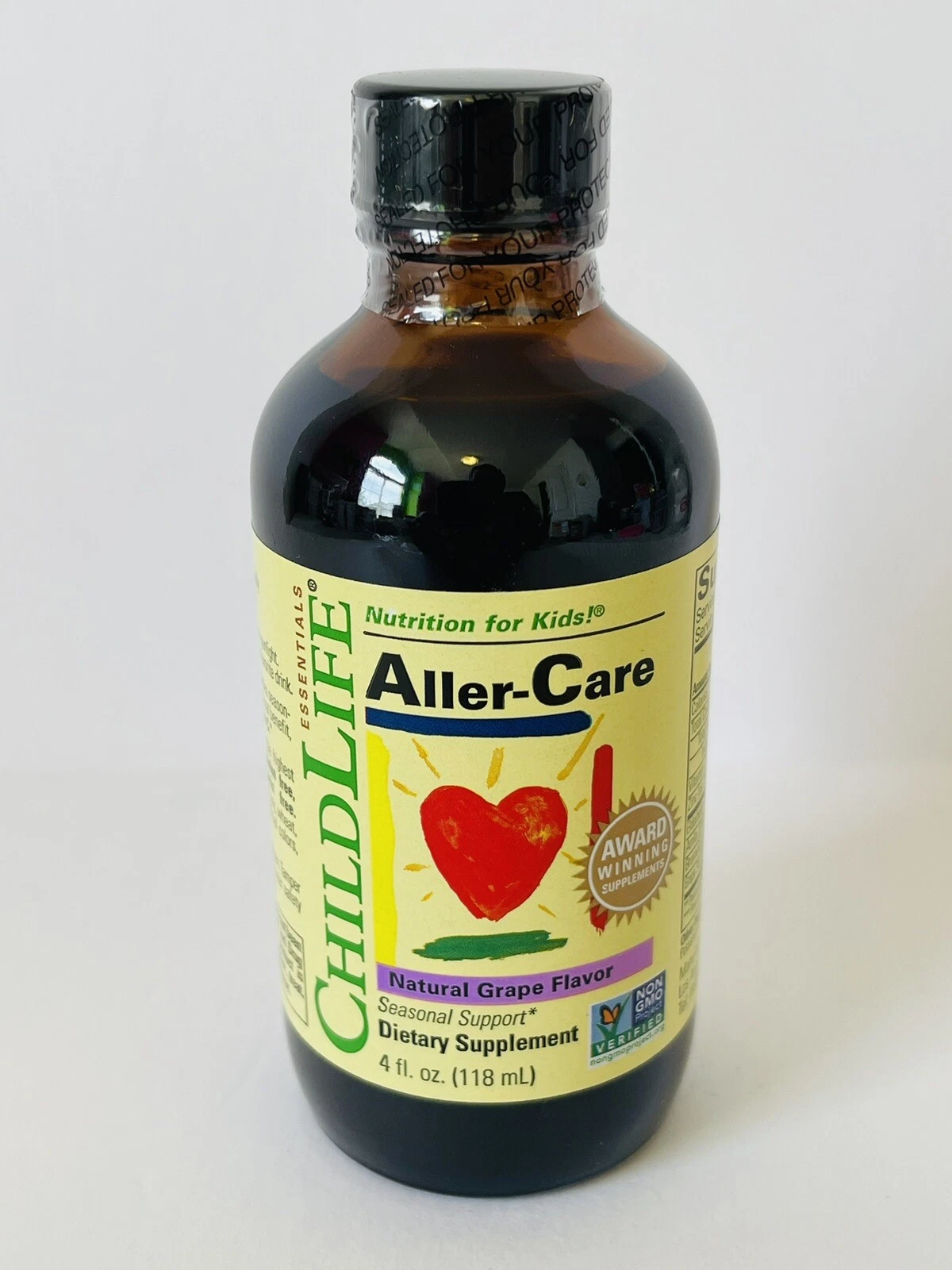 Childlife Aller-Care Liquid Dietary Supplement Natural Grape Flavor 4 fl oz 6/25
