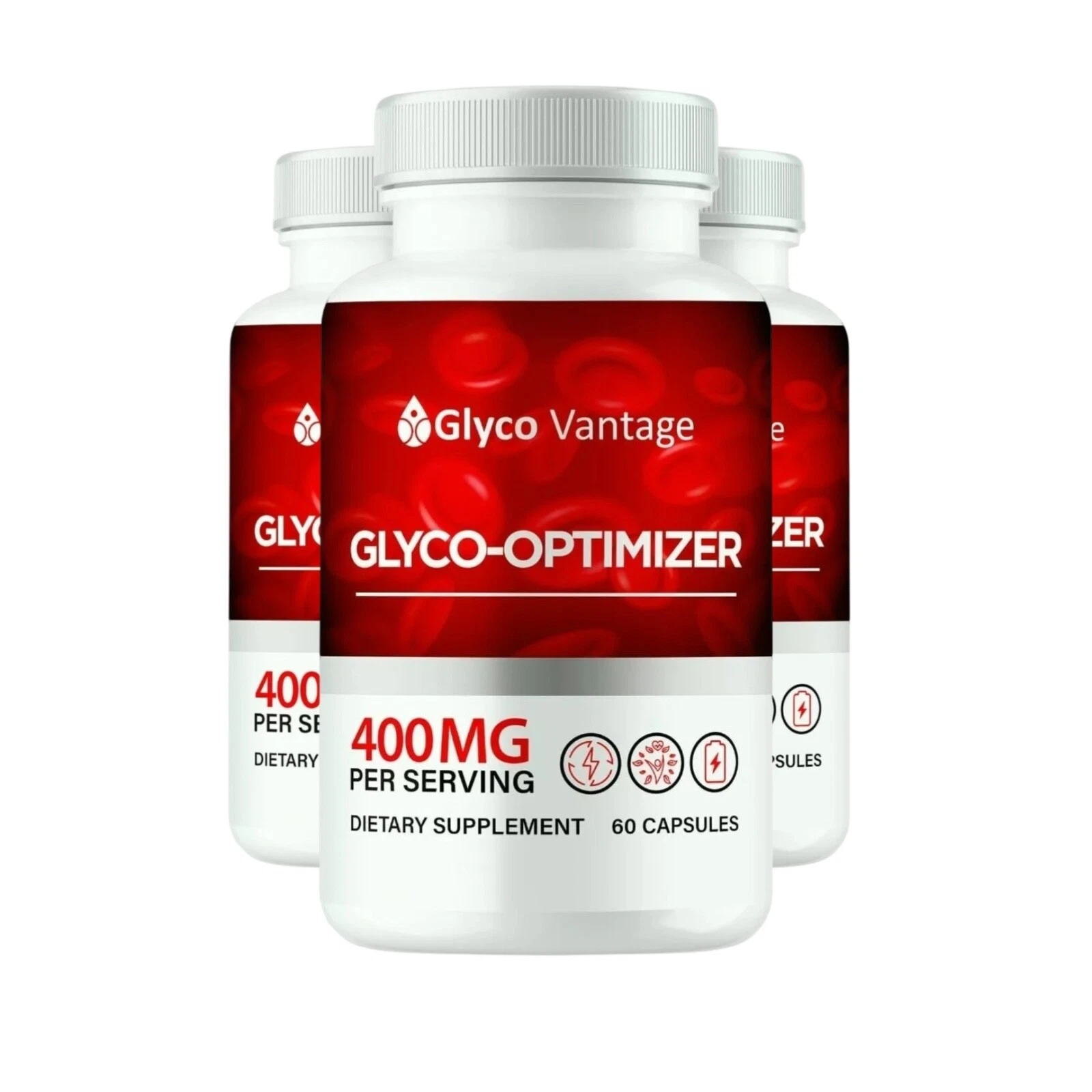 3-Pack Glyco Vantage Glyco Optimizer, GlycoVantage for Blood Sugar -180 Capsules