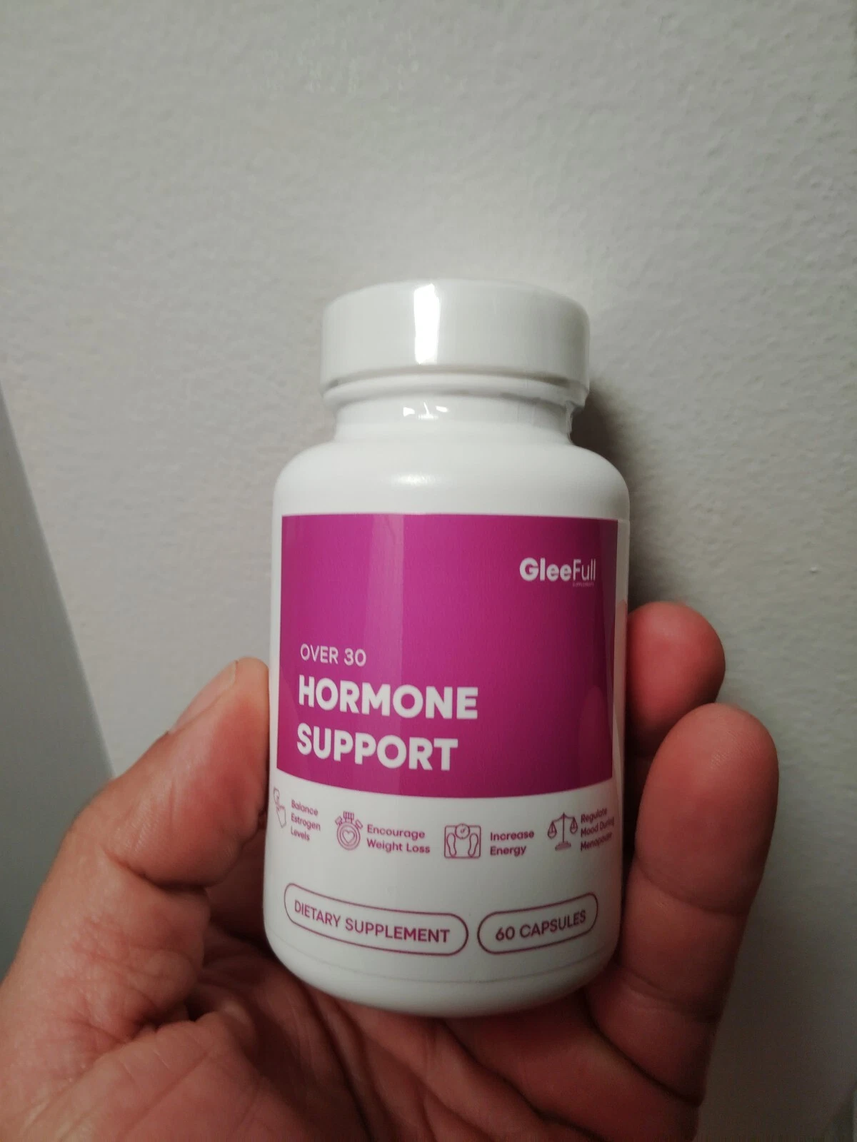 GleeFull Over 30 HORMONE SUPPORT Menopause Supplement for Women Hot Flash Relief