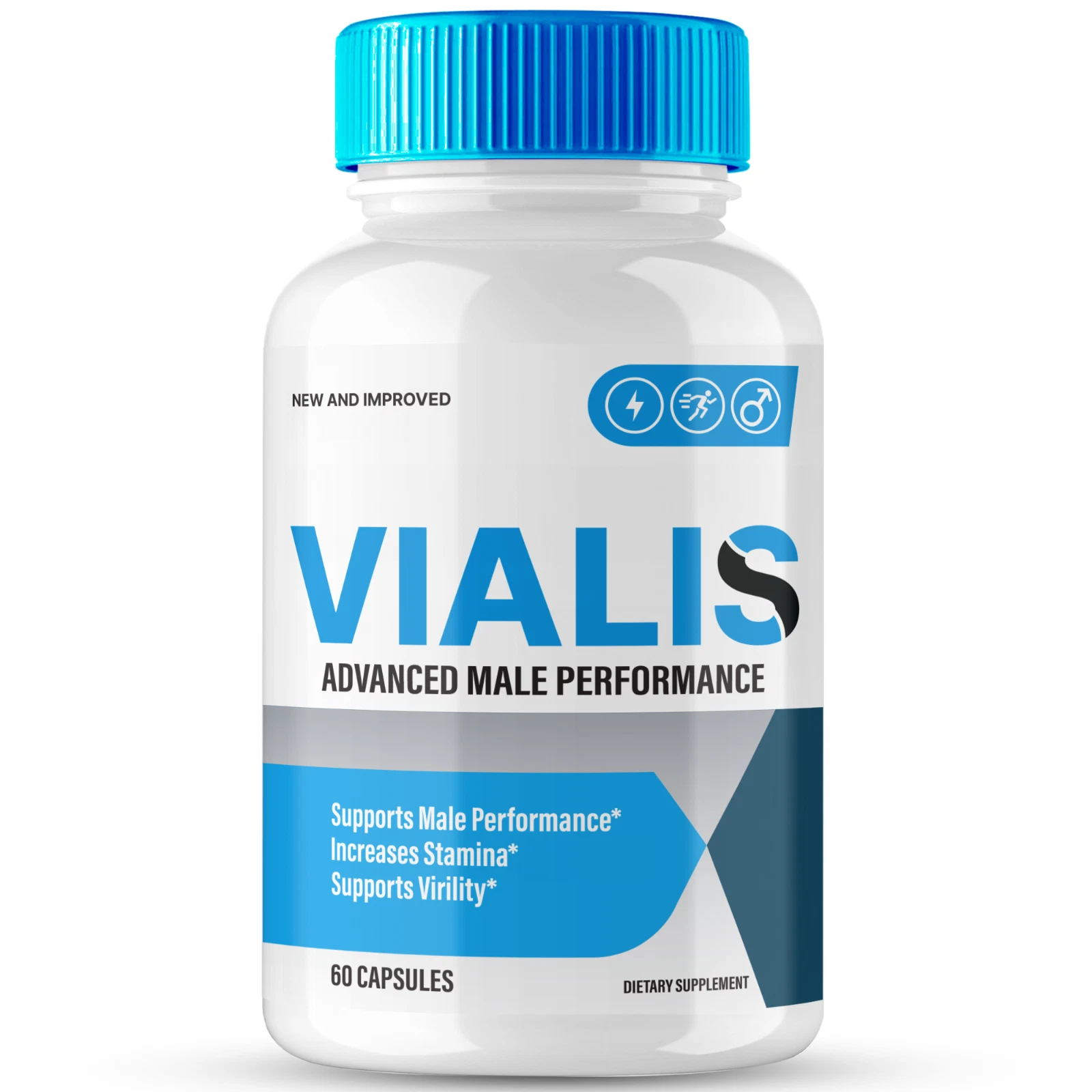 Vialis Men Formula Capsules, Vialis All Natural Male Support Pills 60ct