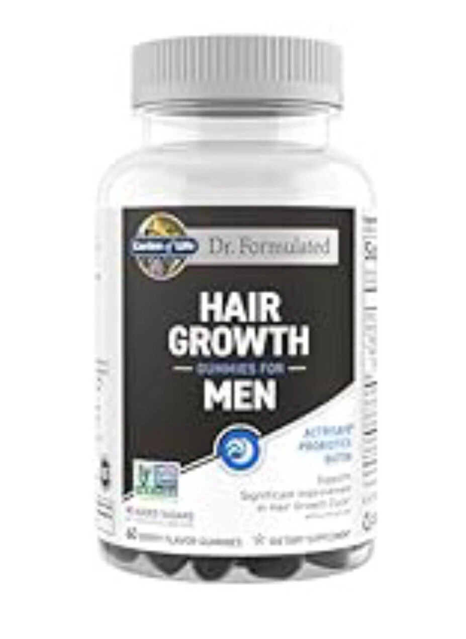 Garden Of Live Hair Growth For Men with Biotin~60 Gummies