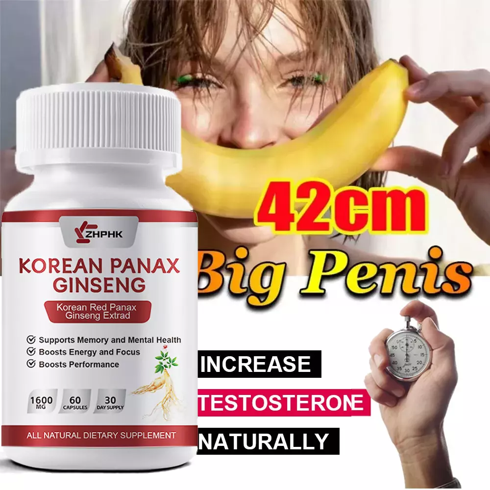 #1 BEST-MALE ENLARGER THICKER LONGER BIGGER GROWTH 4" ENLARGEMENT 60 CAPSULES