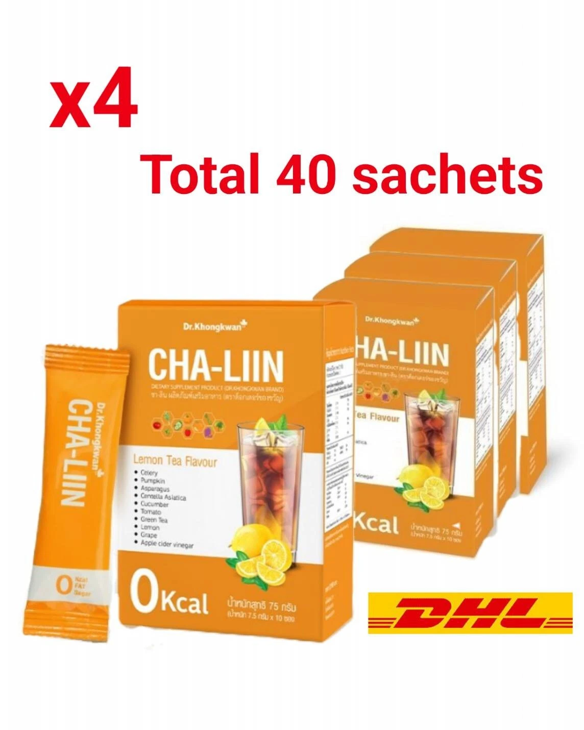 Cha-Liin Dietary Supplement by Dr Khongkwan 0% Kcal Sugar Free Weight Control