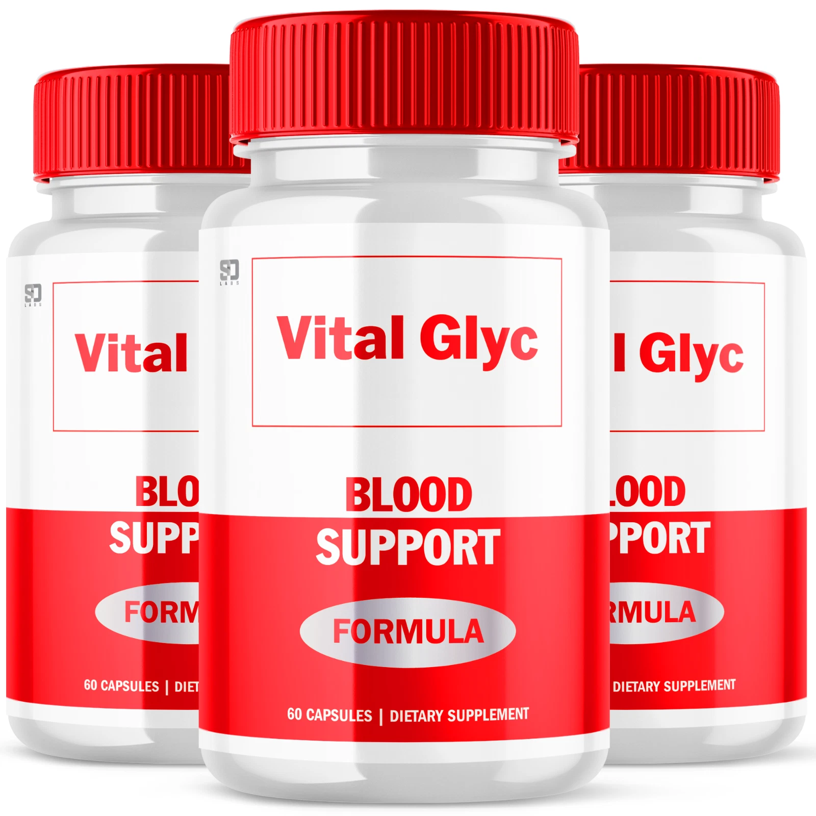 (3 Pack) Vital Glyc Pills - Blood Sugar Health Support Formula - 180 Capsules