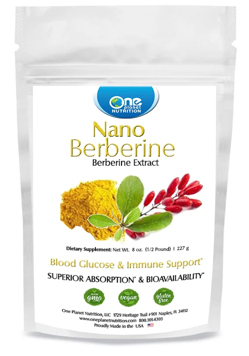 One Planet Nutrition Nano Berberine Powder - 8 oz (227 Servings)