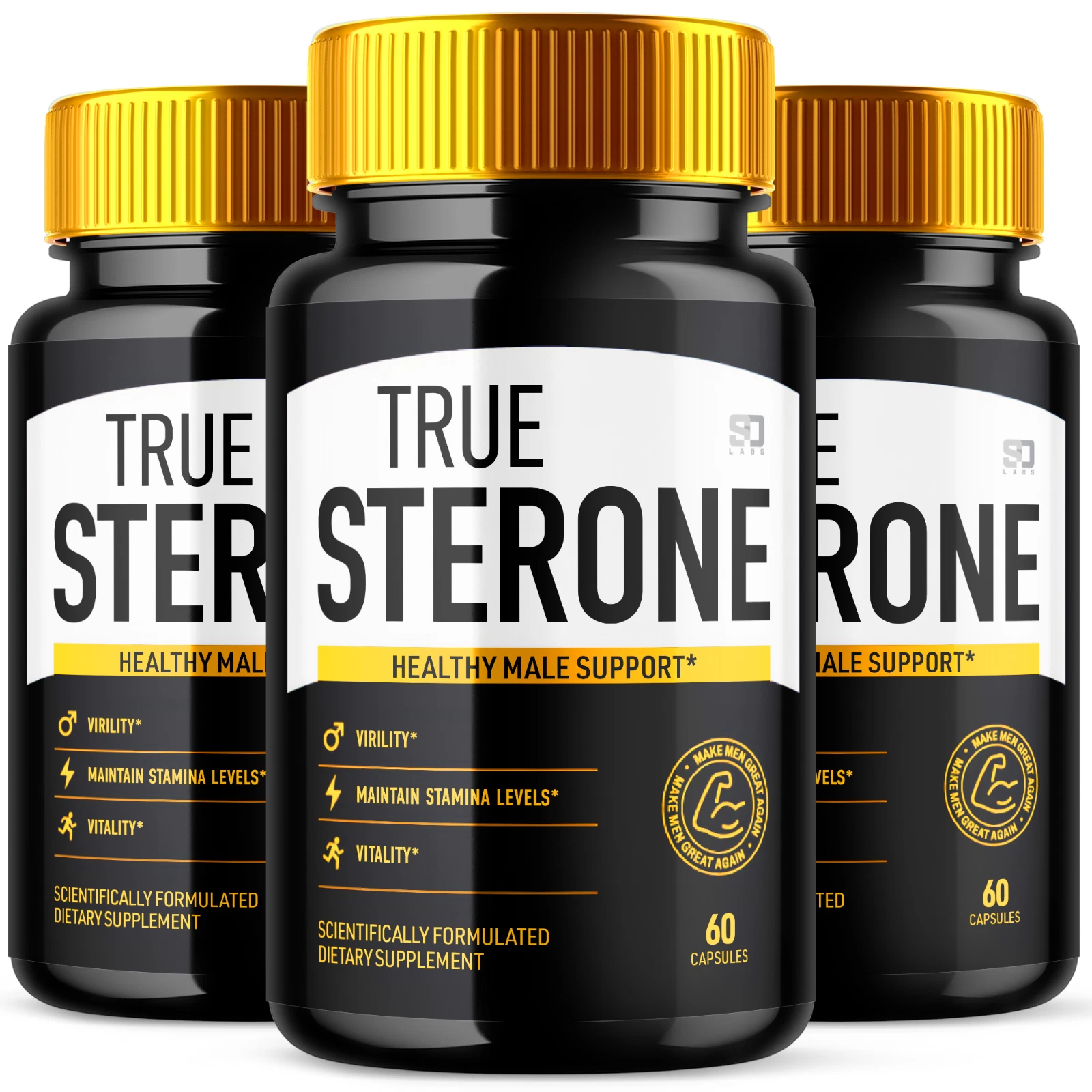 True Sterone Male Pills - Enhances stamina and supports vitality (3 Pack)