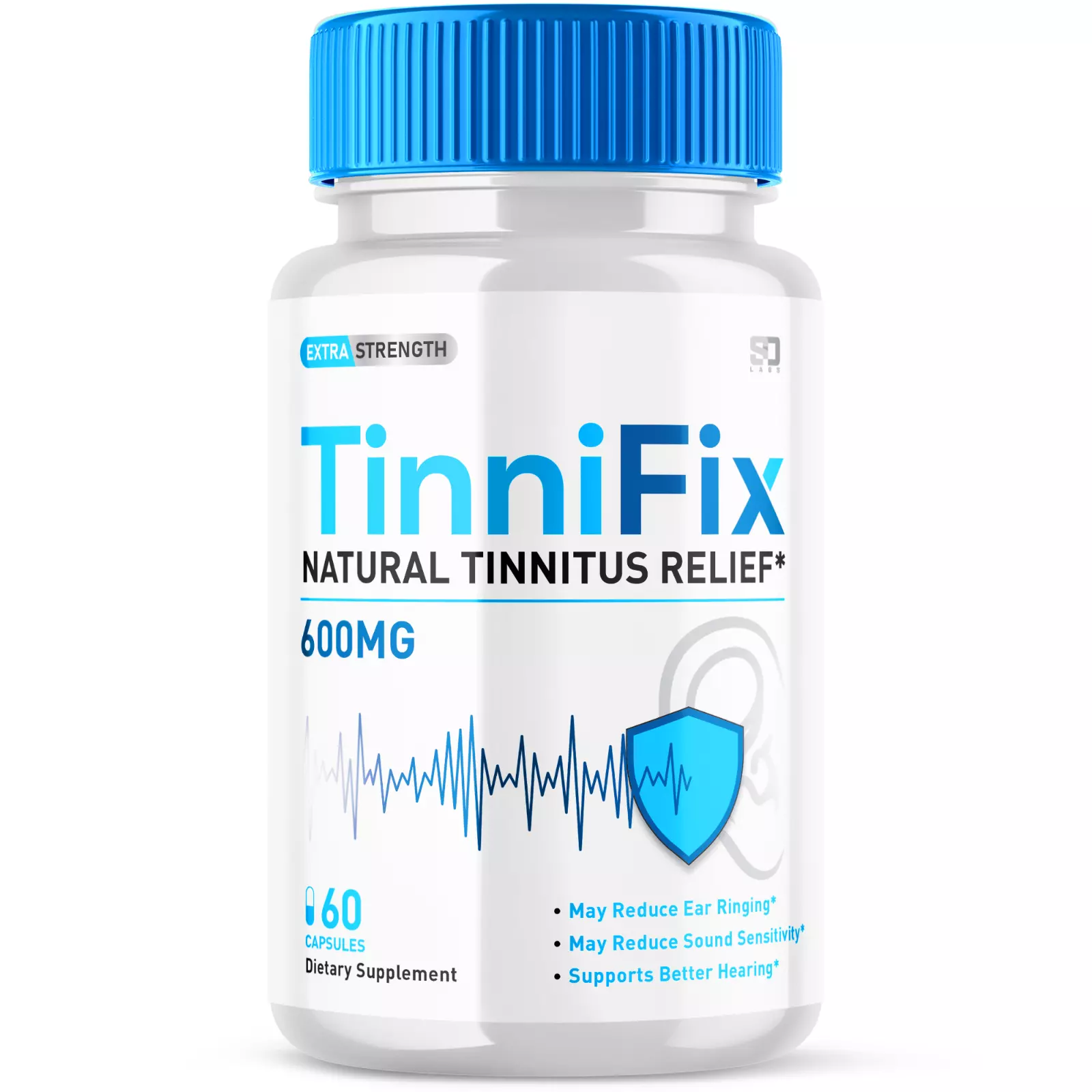 TinniFix Pills For Advanced Ear Health Support & Tinnitus Relief 60 Capsules