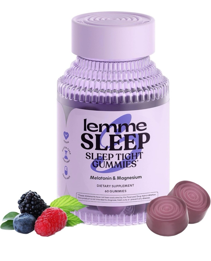 Lemme Sleep - Sleep Tight Gummies Melatonin & Magnesium 60 Count - 03/26 FRESH!
