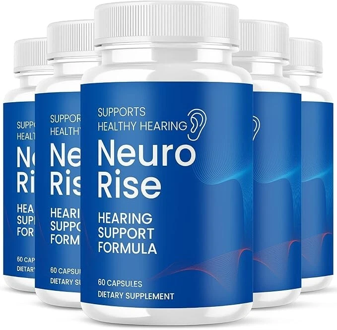 Neuro Rise Healthy Hearing Support Formula Supplements ( 300 Capsules ) 5-Pack