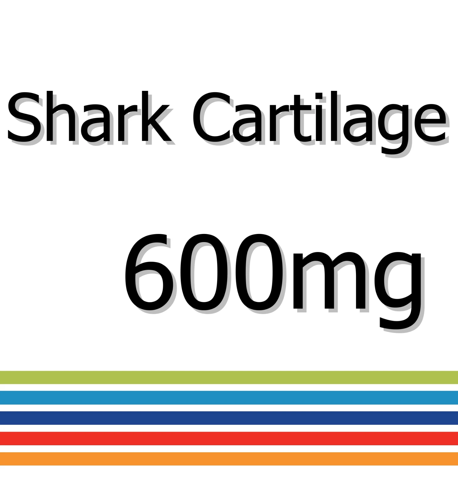Shark Cartilage 600mg x 90 Tablets - Improved Digestion