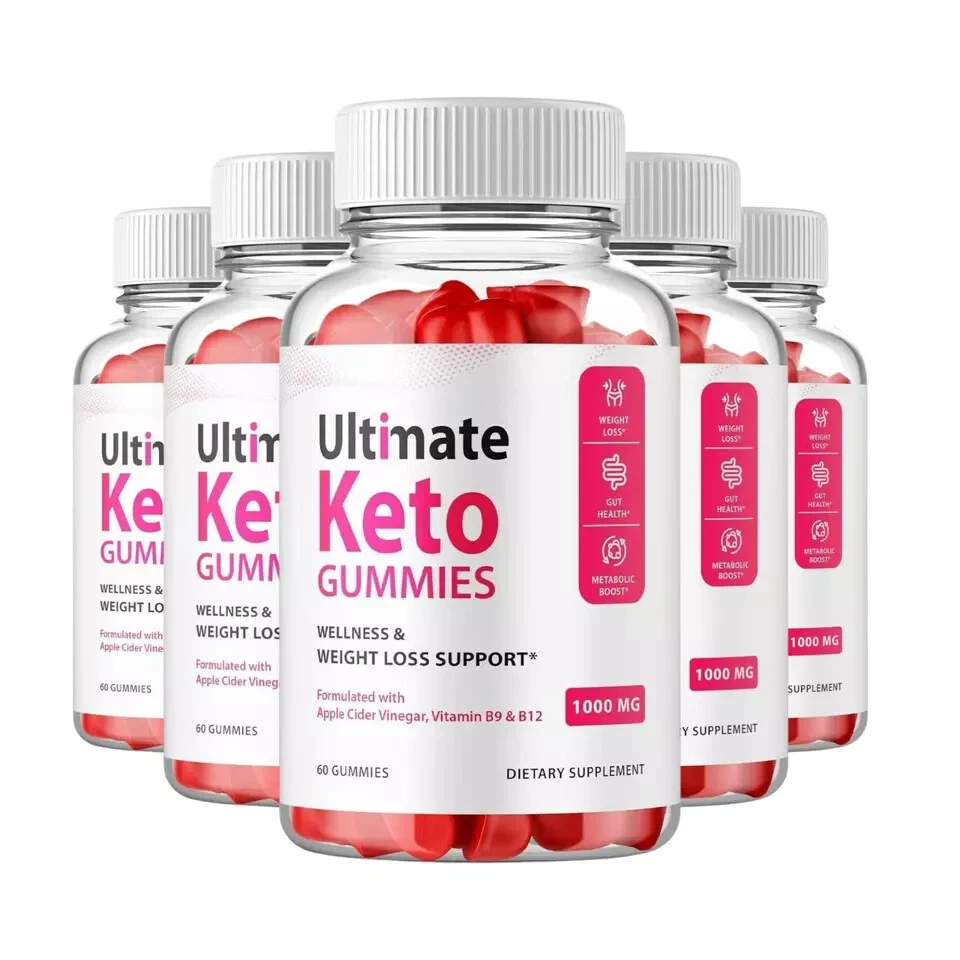 Ultimate Keto ACV Gummies Wellness & Weight Loss Supplement (300 Gummies) 5-Pack