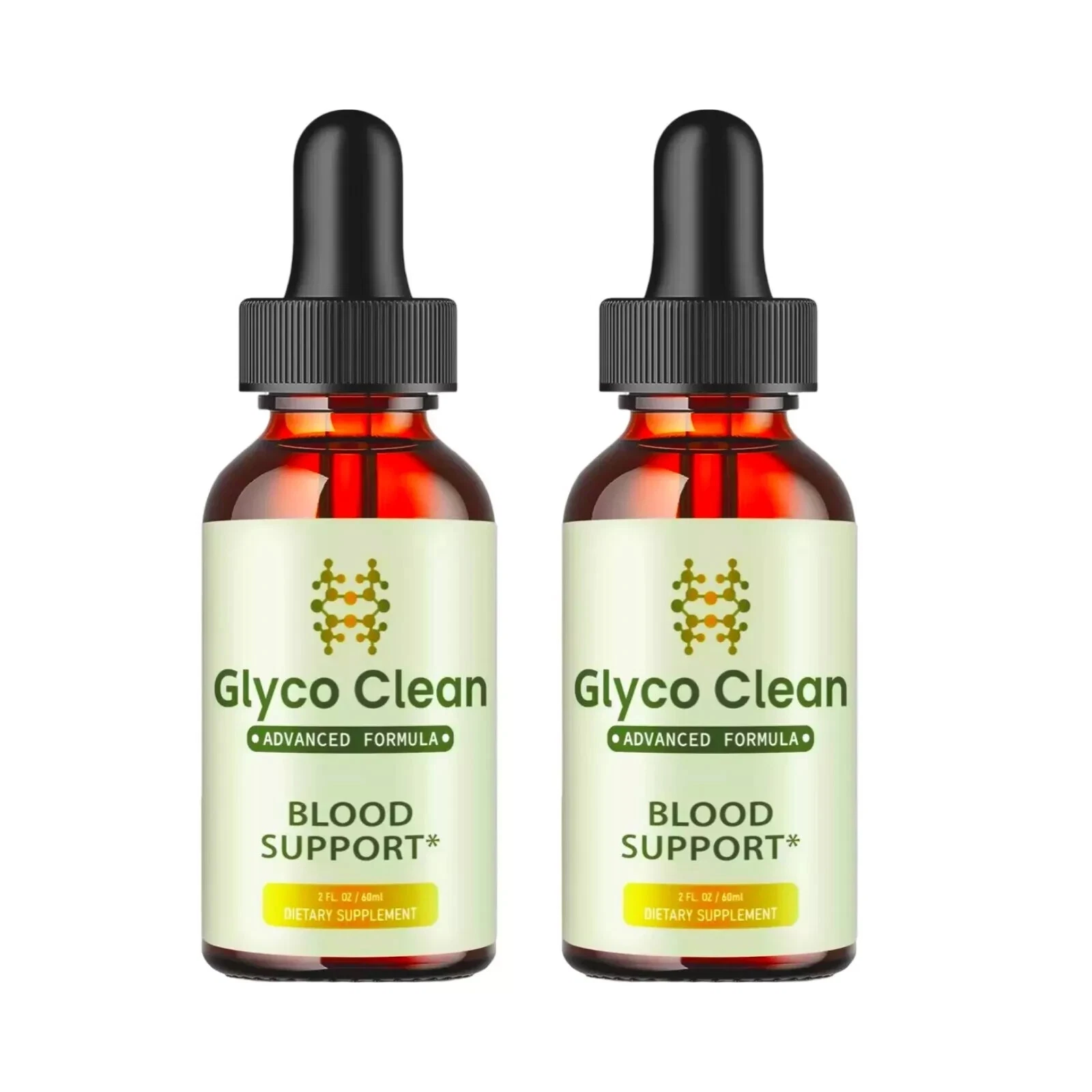 2-Pack GlycoClean Drops - Glyco Clean Blood Drops for Healthy Blood Supplement