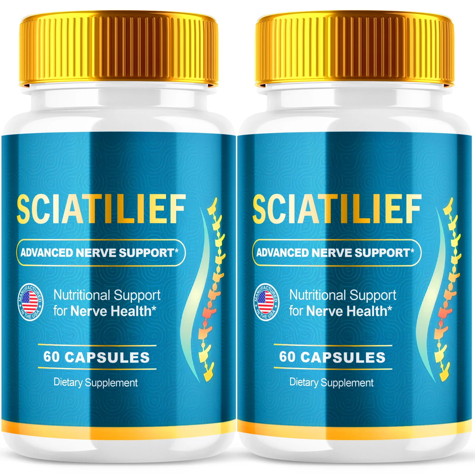 Sciatilief Advanced Nerve Support Formula Maximum Strength Vitamin 120 Capsules