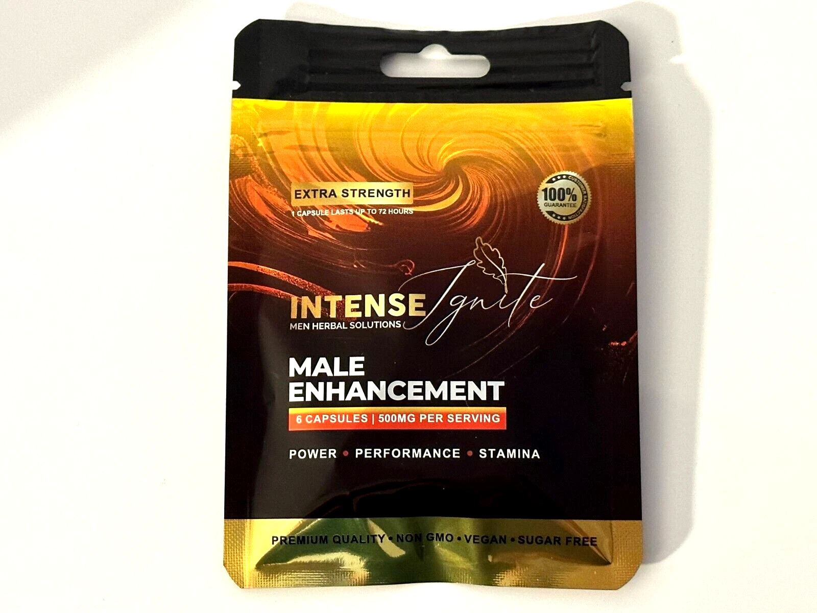 Intense'Ignite Fast Acting Male Performance Herbal Supplement -12 Pills