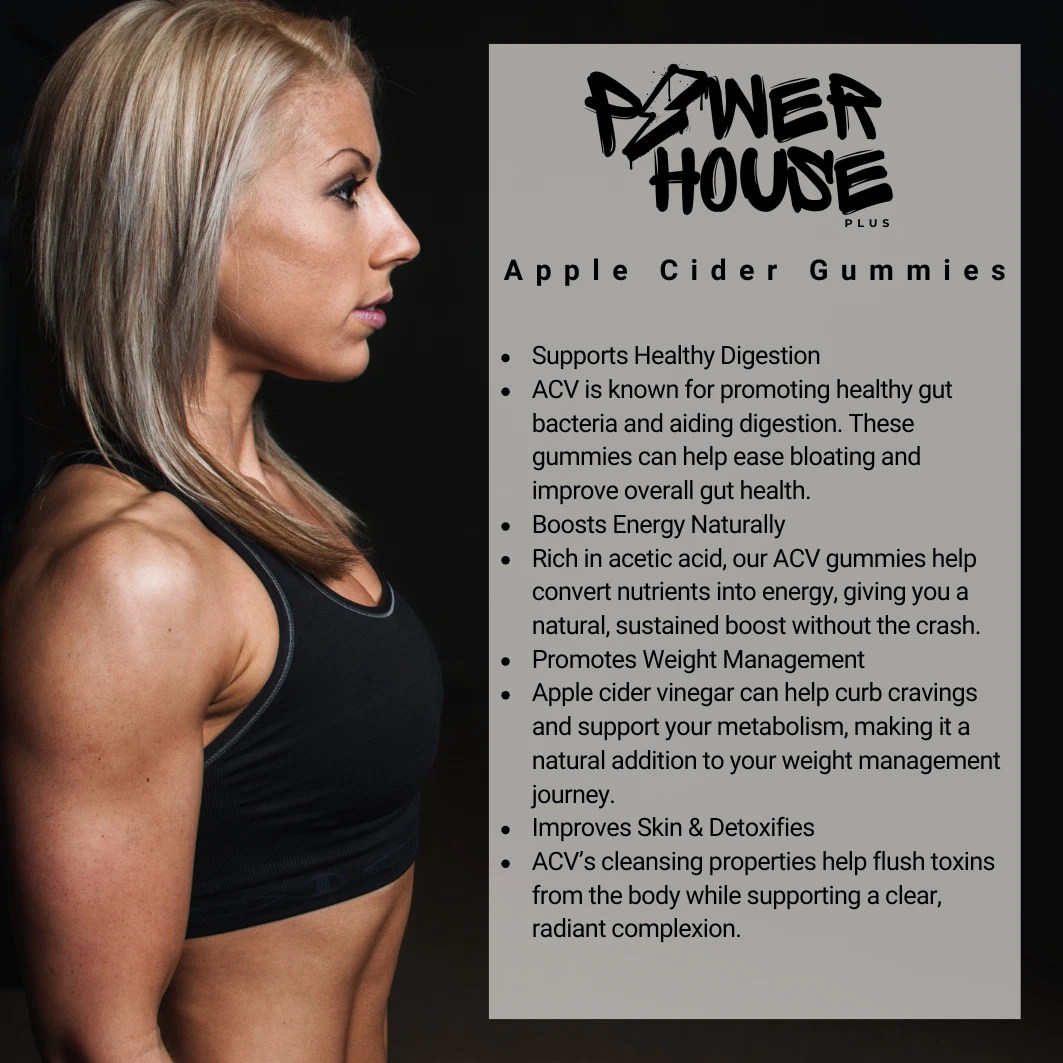 Apple Cider Vinegar Gummies Maximum Immune Strength ACV Detox (60 Gummies)