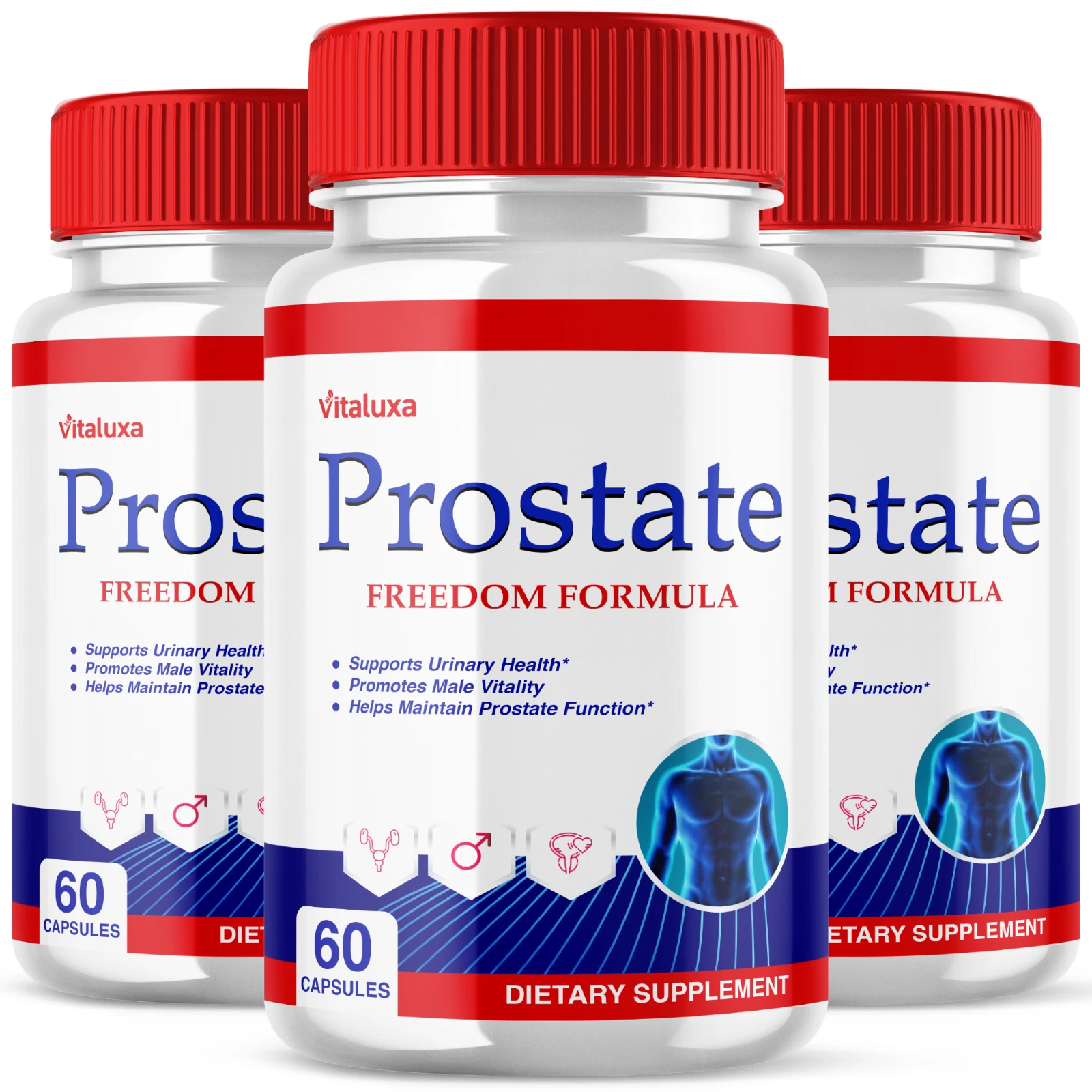 (3 Packs) Prostate Freedom Prostate Supplements for Men Capsules (180 Capsules)