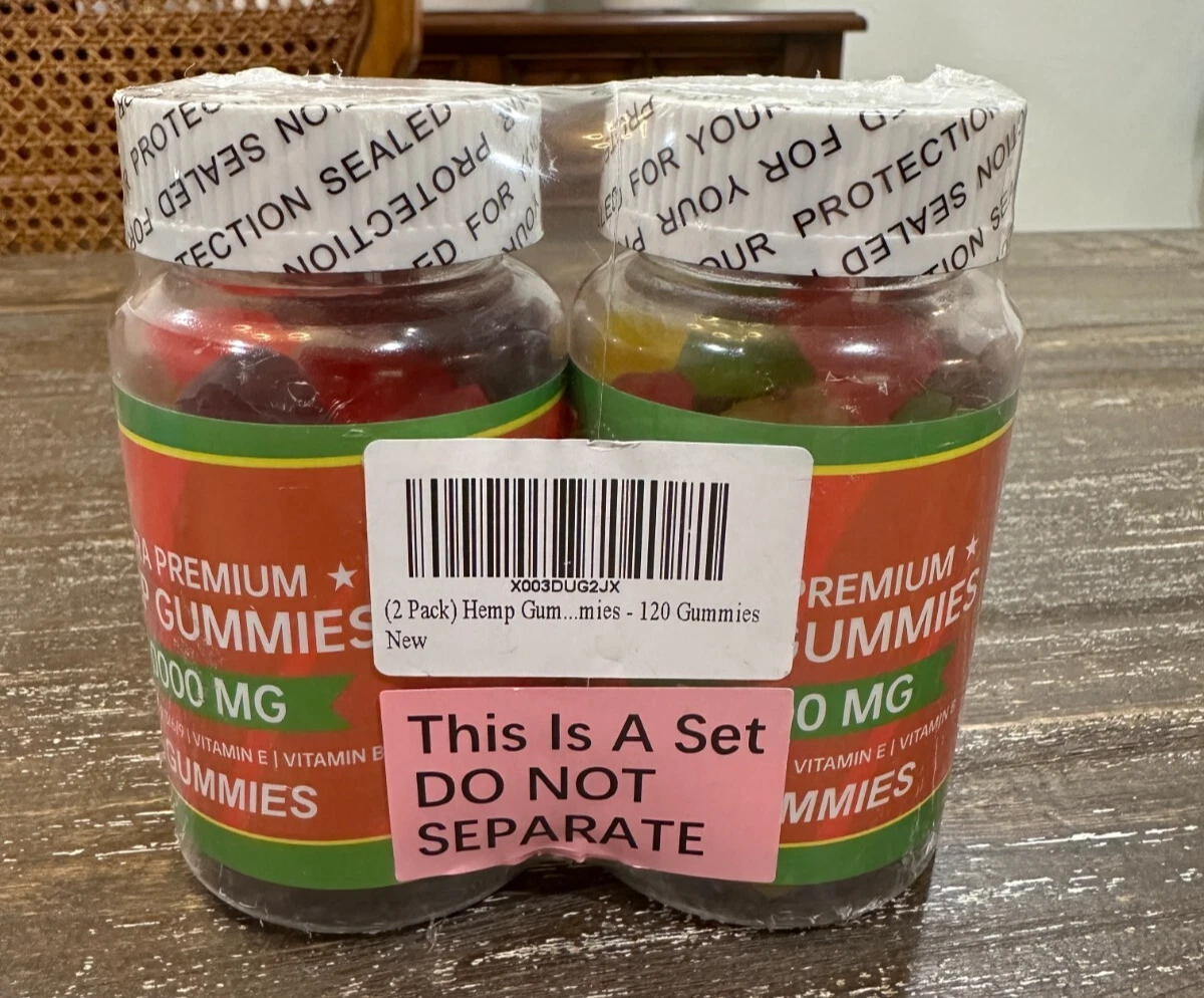 NEW Ultra Premium Gummies Omega Vitamin E&B 30000mg 60 Gummies 2 Pack EXP 11/26