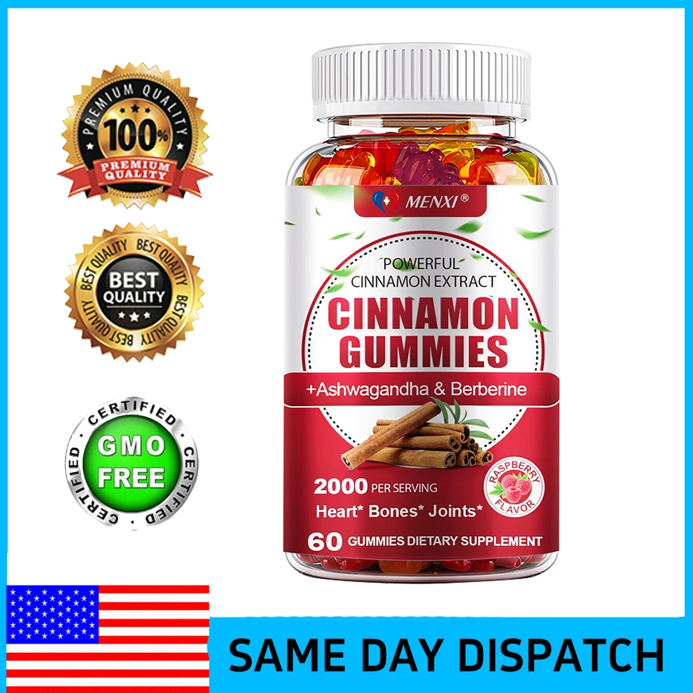 Ceylon Cinnamon Gummies 2000 mg With Berberine High Potency Blood Sugar Support