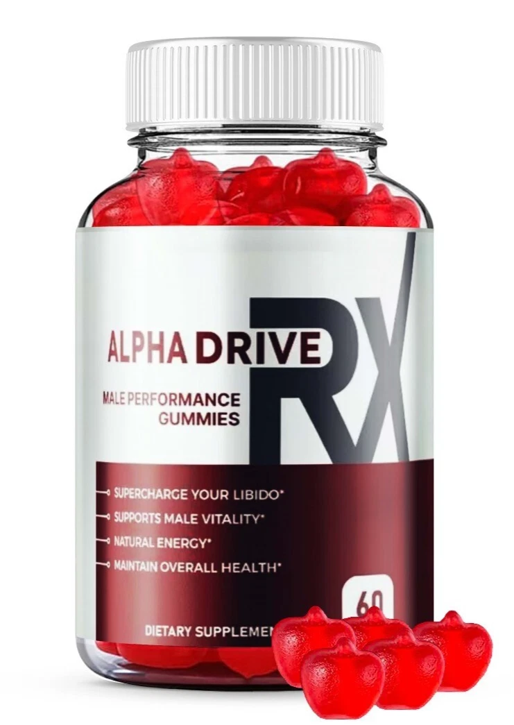 Alpha Drive RX Male Health Gummies to Boost Energy and Intimate Performance 60ct