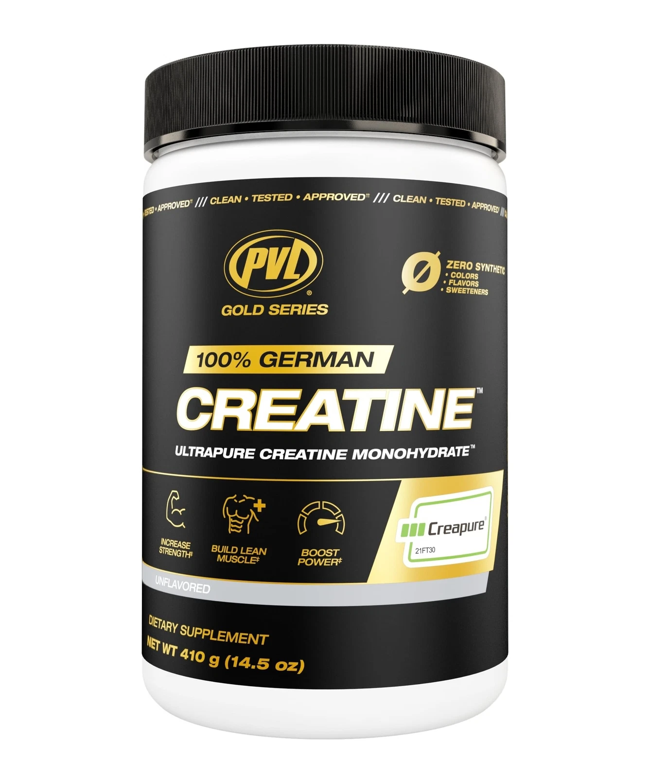 PVL Creapure Creatine - 100% Pure German Creatine monohydrate Powder - 82 Ser...