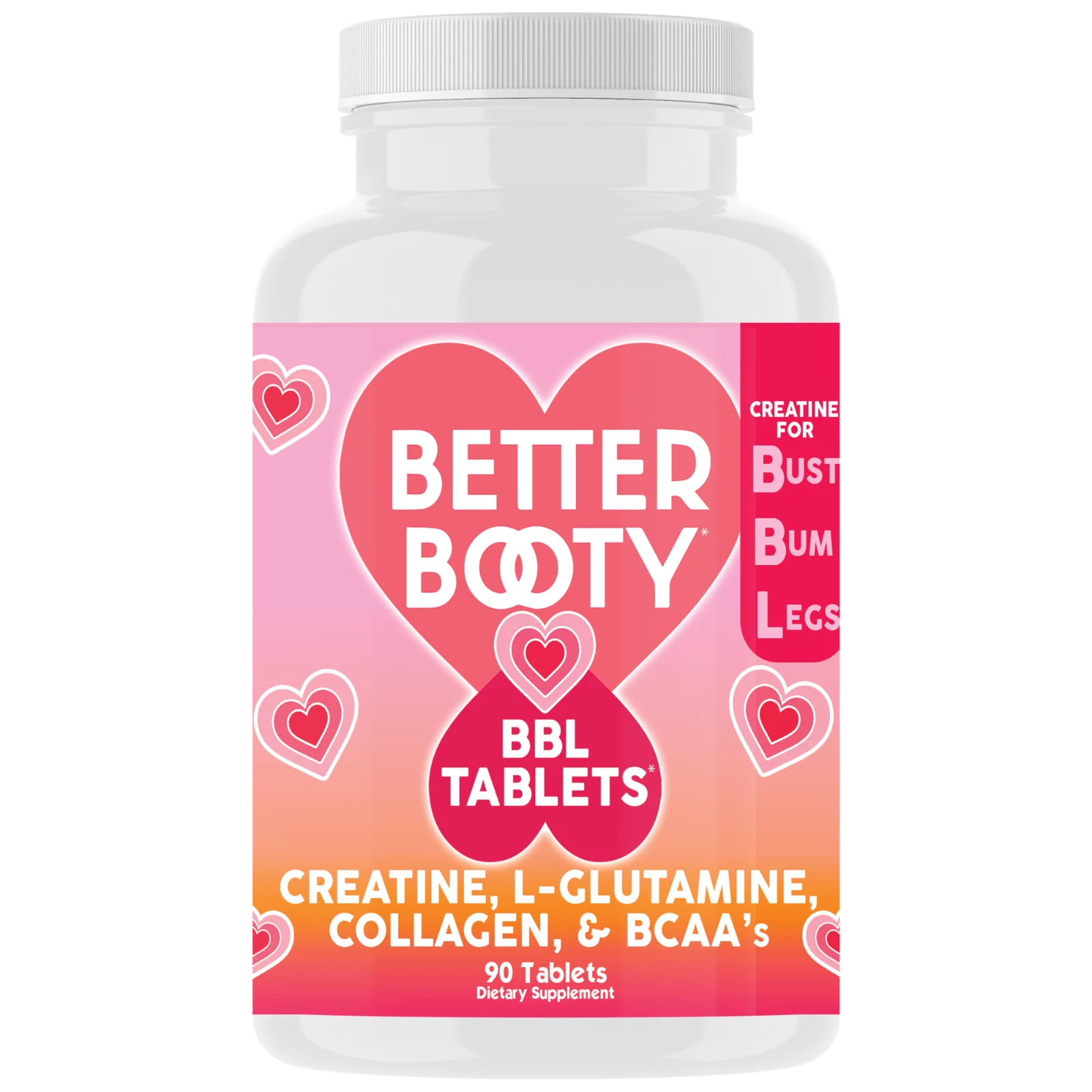 Angry Supplements Better Booty BBL Tablets Women Creatine Butt Builder 90ct