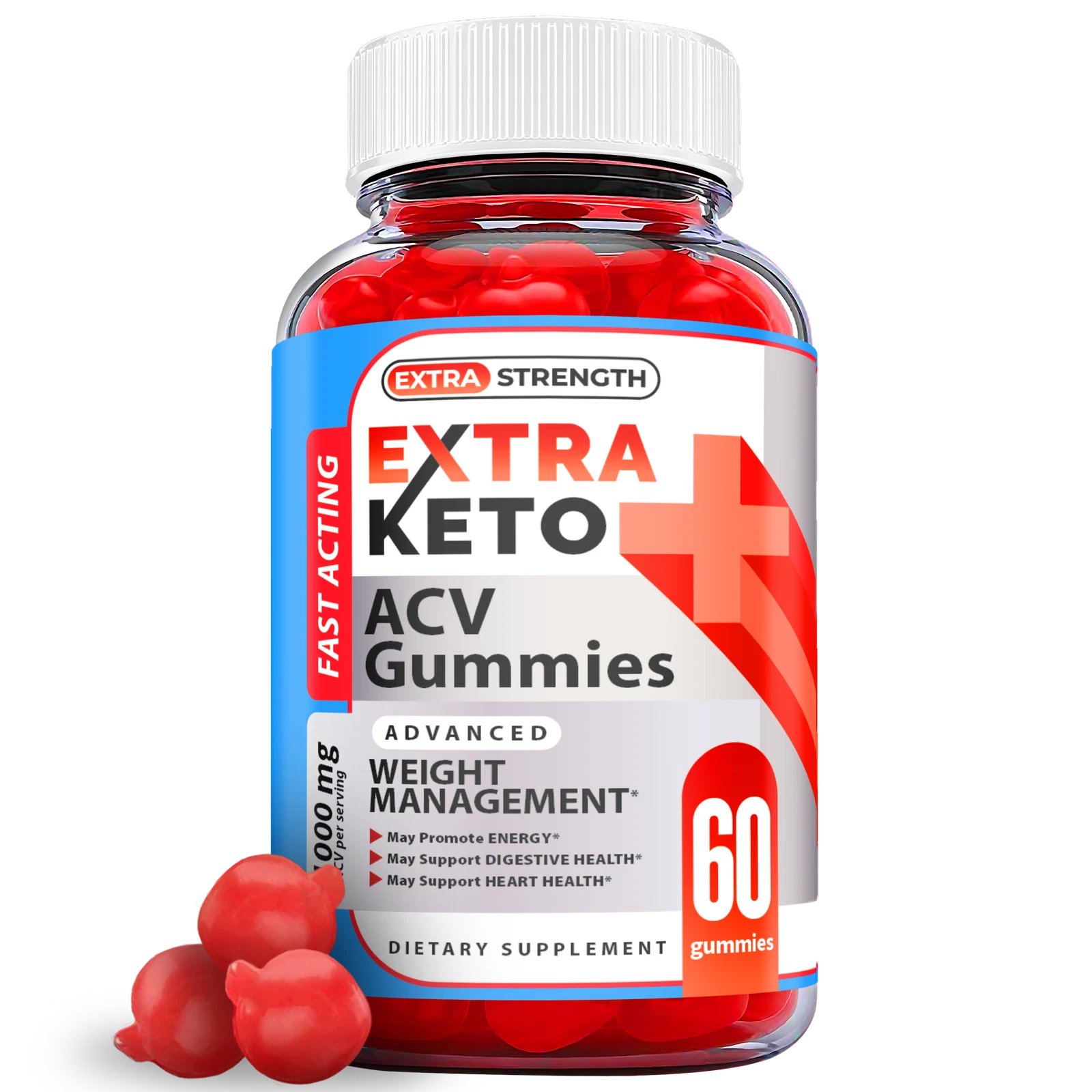 Extra Keto Gummies - Extra ACV Keto Gummys For Weight Loss OFFICIAL - 1 Pack