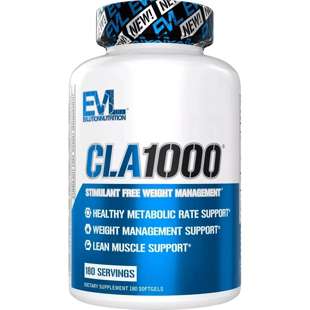 Evlution Nutrition CLA 1000 Stimulant Weight Management 180 Softgels
