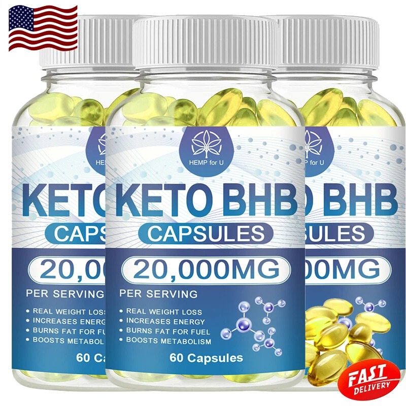 KETO BHB 20000mg Diet Pills Ketone FAT BURNER Weight Loss Diet Pills Ketosis