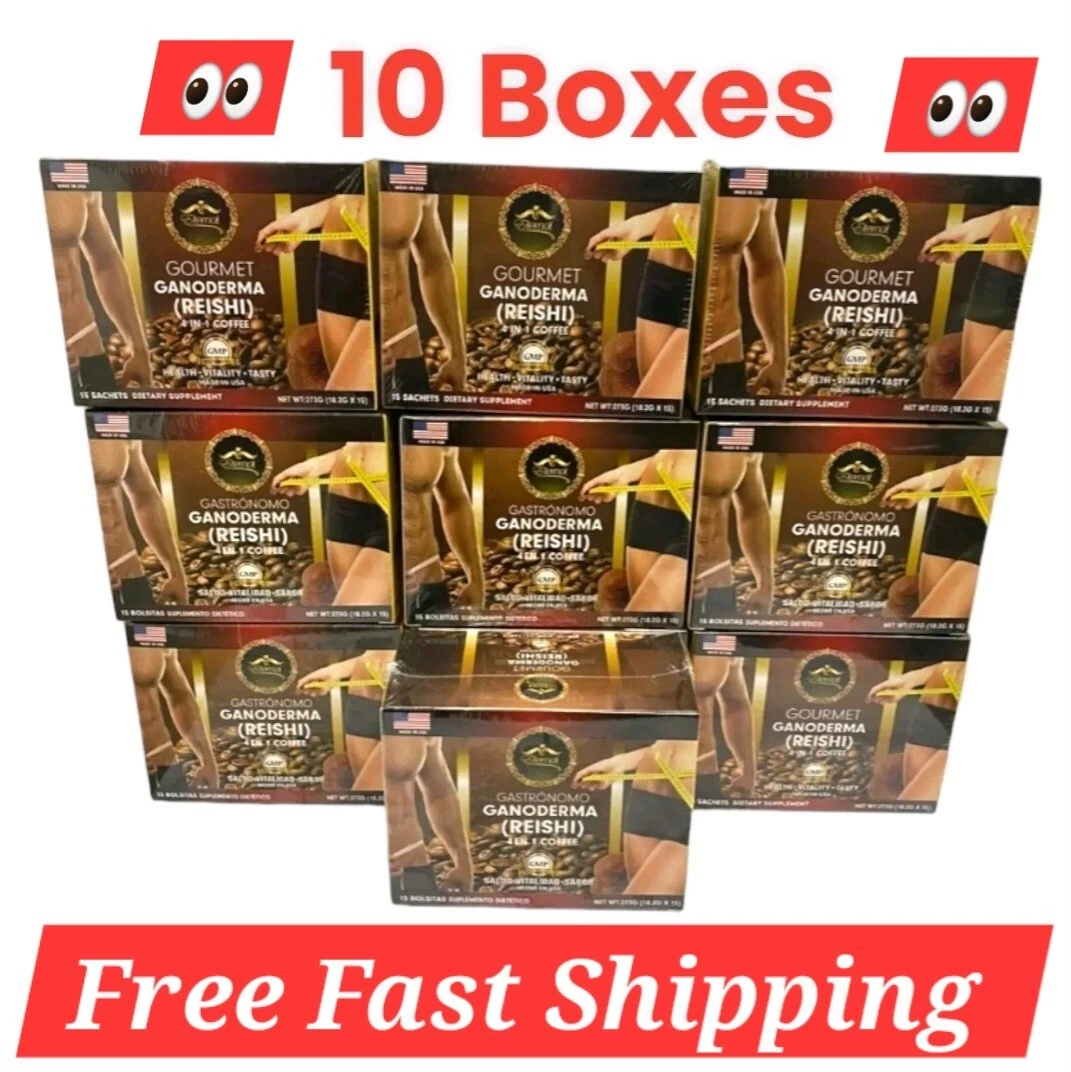 (USA SELLER) Coffee With Ganoderma Eternal Loose Weight Easy. 10 Boxes Bundle.