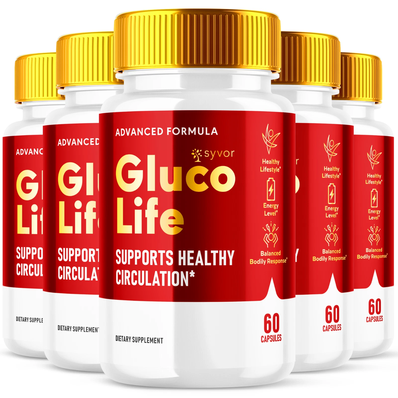 Gluco Life Advanced Formula Sugar Support Natural Glyco Supplement 300 Capsules