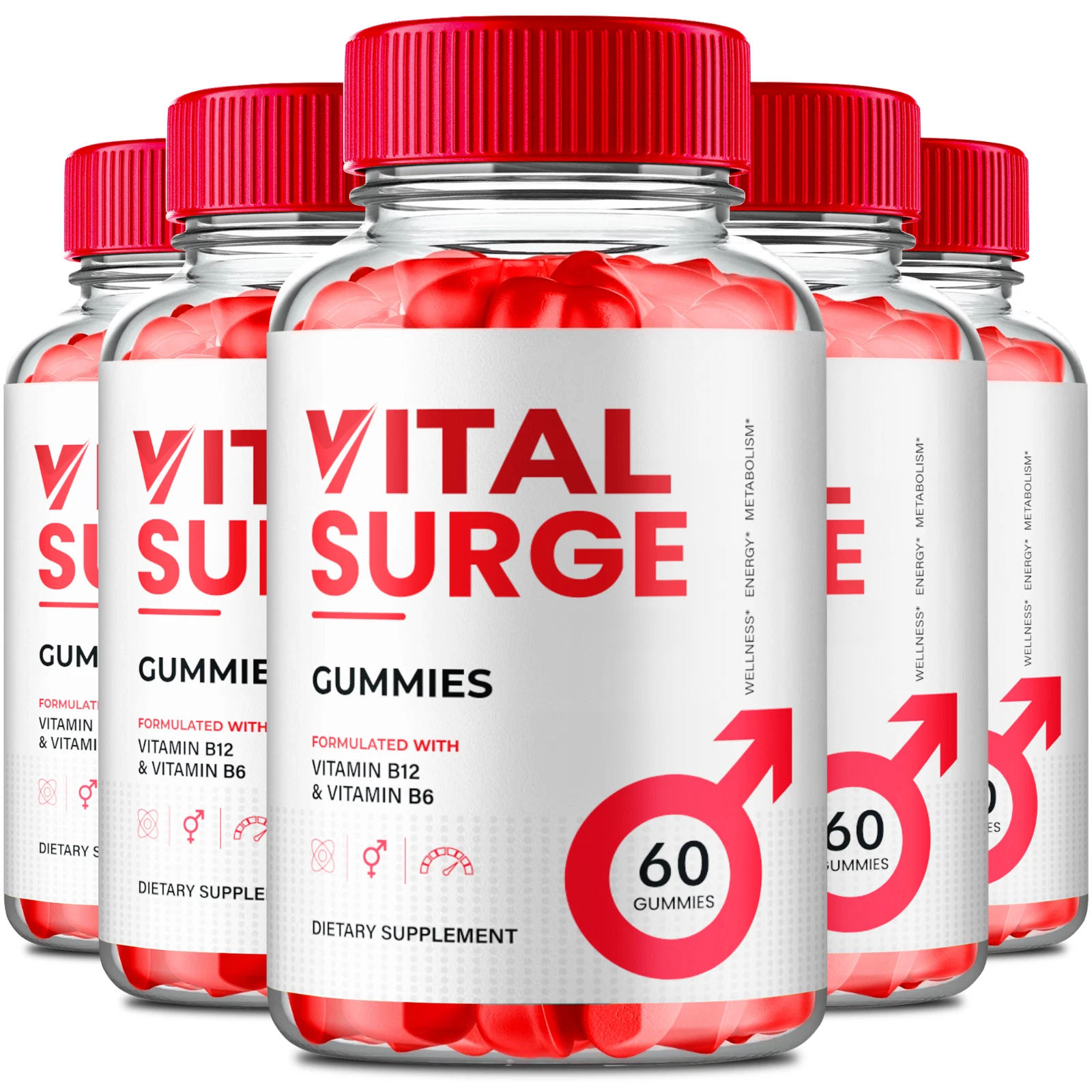 (5 Pack) Vital Surge Keto ACV Gummies, VitalSurge Keto ACV Weight Loss Gummy