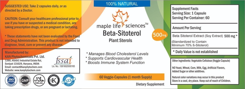 Beta Sitosterol 70% Phytosterol Soy Pure & High Quality