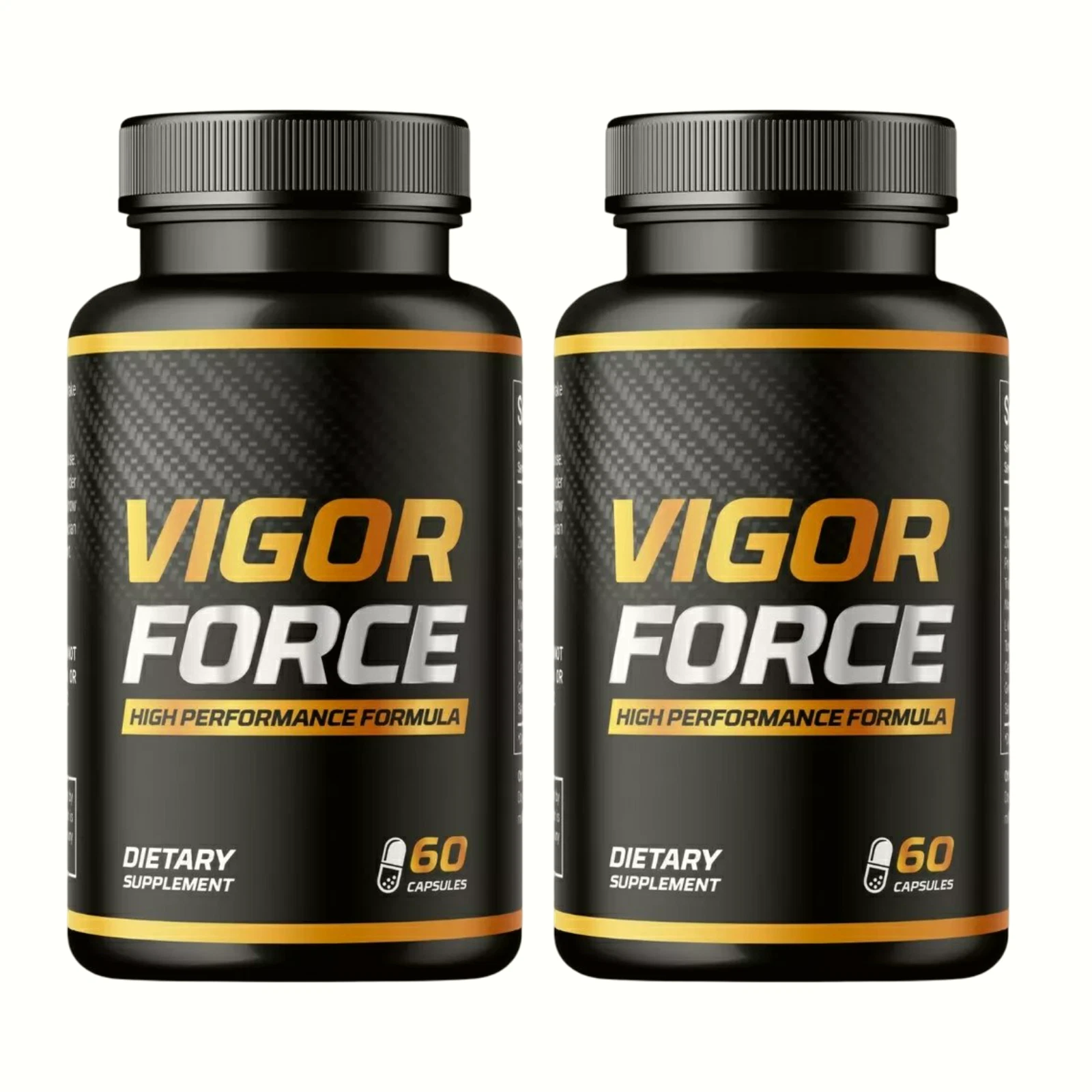 2-Pack Vigor Force Male Pills - Supports Mens Vitality & Energy - 120 Capsules