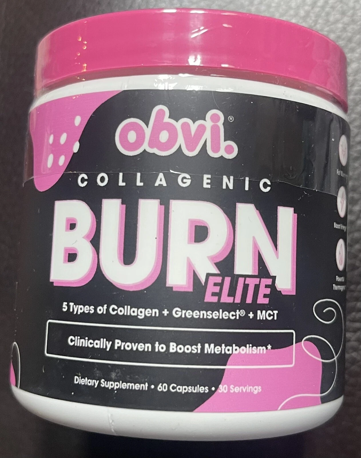 Obvi Collagenic Burn Elite Thermogenic Weight Loss MCT Boost Energy & Metabolism