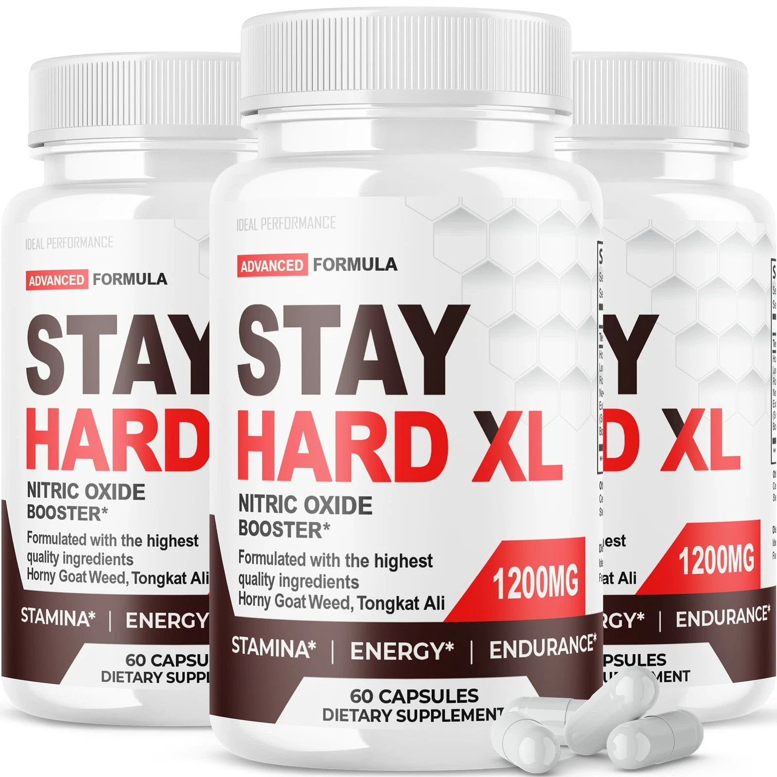 (3 Pack) Stay Hard XL Pills (180 Capsules)
