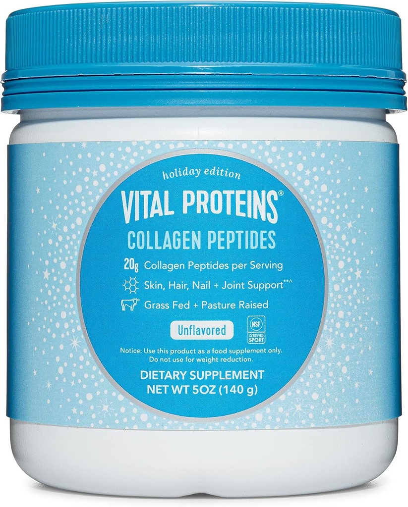 Vital Proteins Collagen Peptide Holiday Edition Unflavored 5oz Brand New Sealed