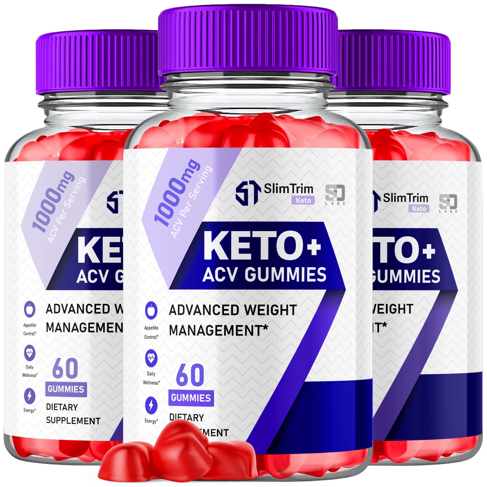 SlimTrim Keto Gummies Support Weight Goals, Daily Balance & Energy (3 Pack)
