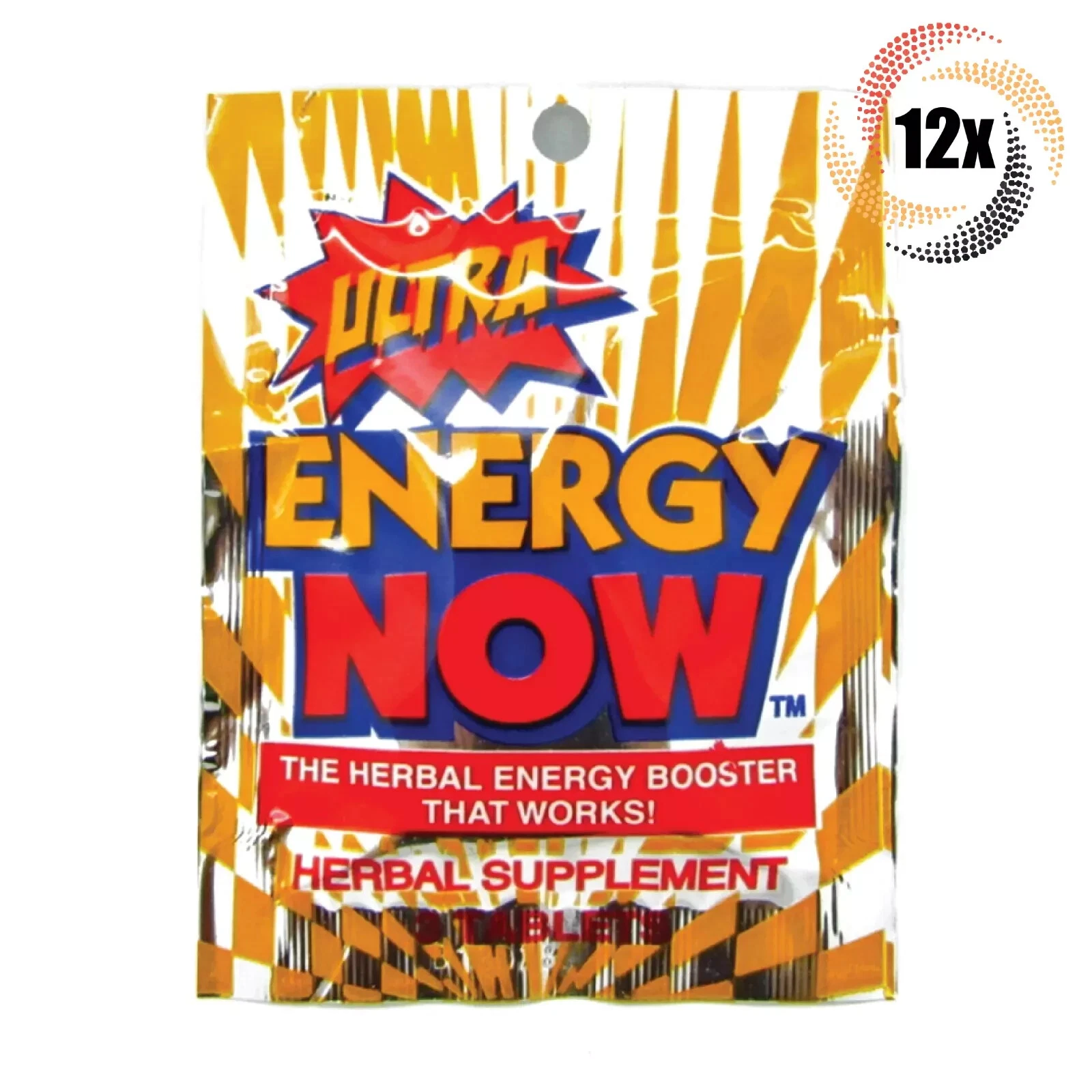 12x Packs Energy Now Ultra Weight Loss Herbal Supplements | 3 Tablets Per Pack